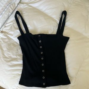 Reformation Black Tank Top